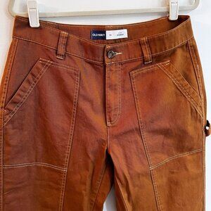 Old Navy High-Rise Straight Light Brown Sly Fox Utility Pants Women’s Size 12